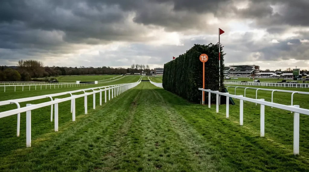 Aintree Grand National course layout fences and distance